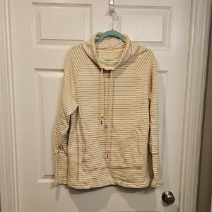 Old Navy Cream Striped Women's Sweater